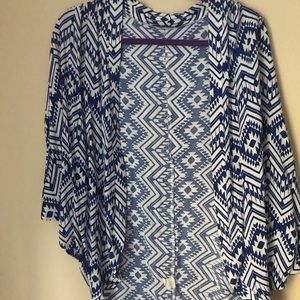 BEAUTIFUL CHEVRON PRINT CARDIGAN
